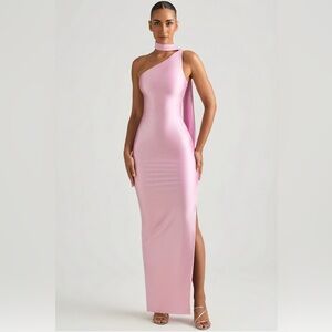 Oh Polly Light Pink One-Shoulder Dress